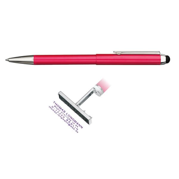 HERI | Kugelschreiber Stamp & Touch Pen pink 3in1 3304M